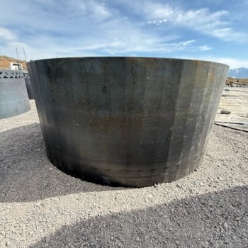 Solid Round Corten Steel Firepit