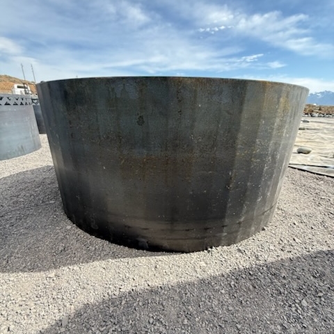 Solid Round Corten Steel Firepit