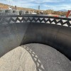 Round Corten Steel Firepit Laser Cut Finish