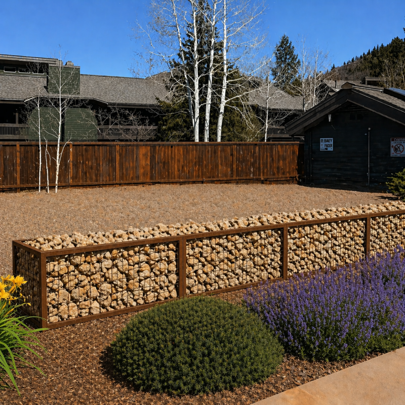 Gabion Basket/ Wall/ Fence (2ft Tall Low Profile)