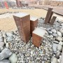 Triple Pillar (6" - Clustered) Steel Water Feature