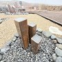 Triple Pillar (4" - Clustered) Steel Water Feature