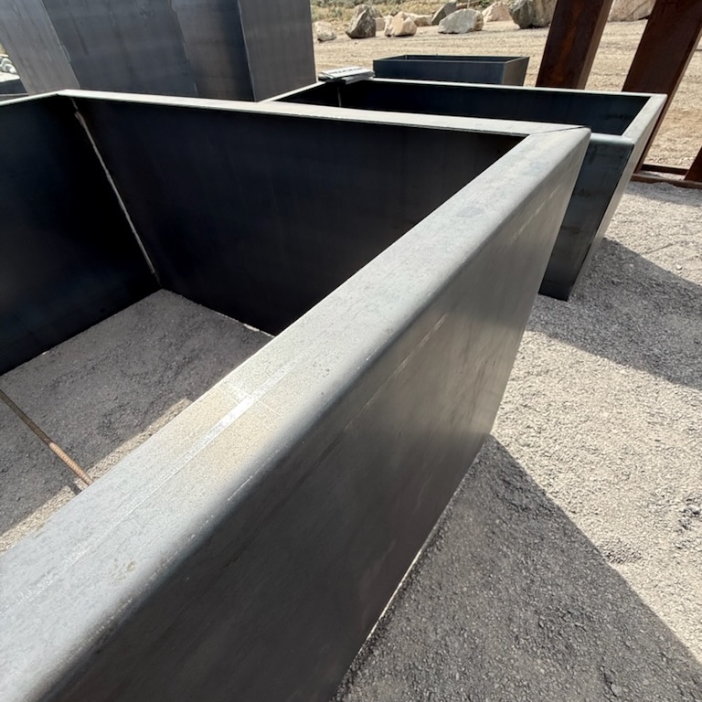 Corten Steel Planter Box (Premium folded top)