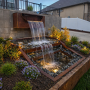 Cascading Corten Steel Water Feature