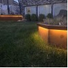 Weathered Steel Retaining Wall