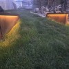 Weathered Steel Retaining Wall