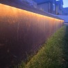 Weathered Steel Retaining Wall