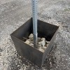 Planter Base with Sign Post Sleeve