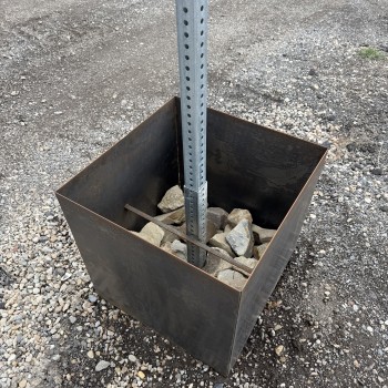 Planter Base with Sign Post Sleeve