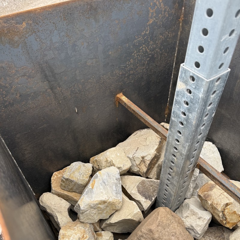 Planter Base with Sign Post Sleeve
